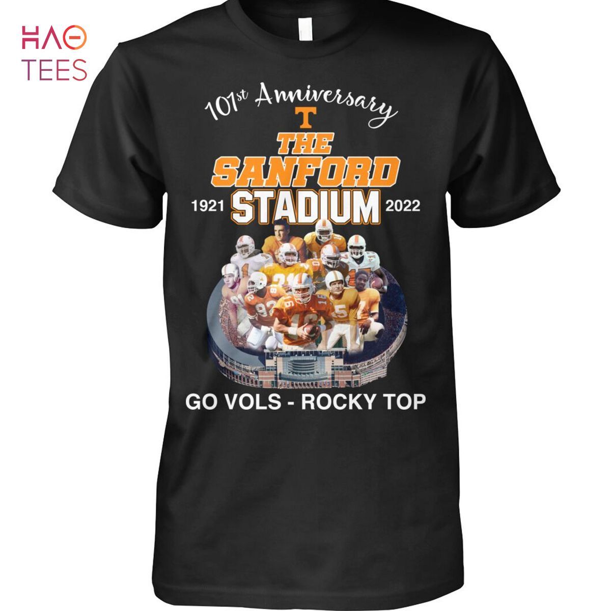 101 Anniversary T The Sanford Stadium 1921 2022 Go Vols Rocky Top Shirt