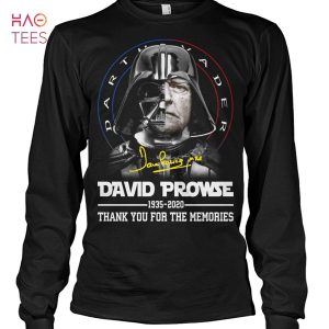 David Prowse 1935 2020 Thank you For The Memories Shirt