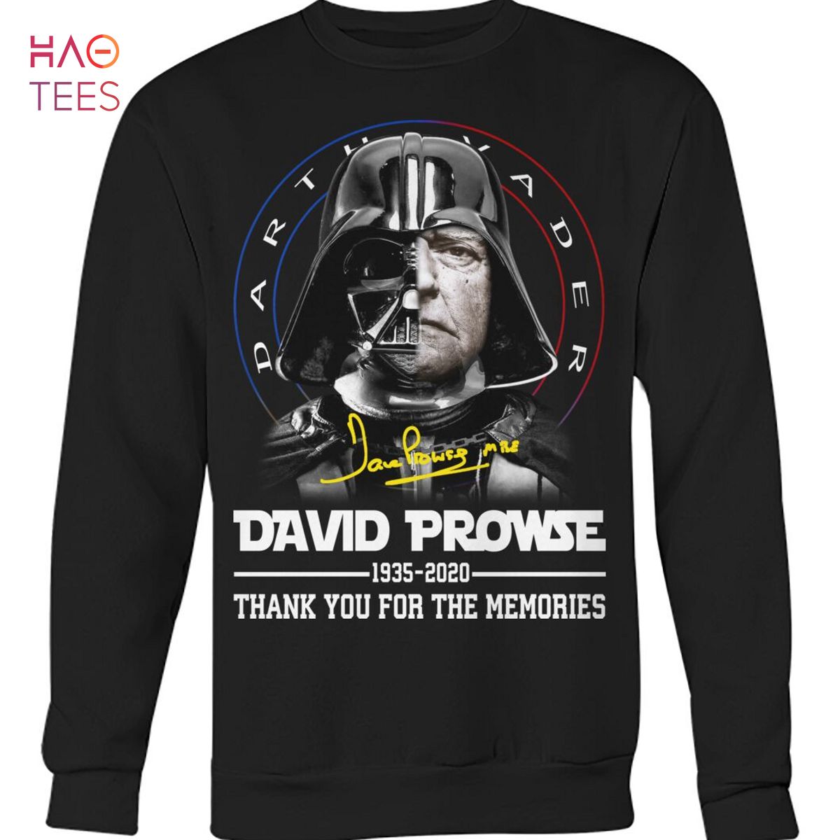 David Prowse 1935 2020 Thank you For The Memories Shirt David Prowse 1935 2020 Thank you For The Memories Shirt