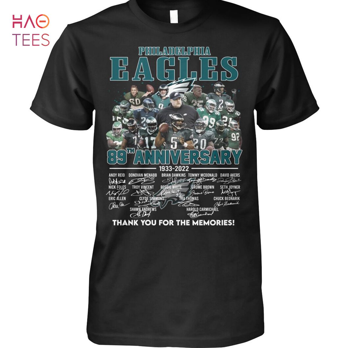 Philadelphia Eagles 89 Anniversary Thank You For The Memories Shirt