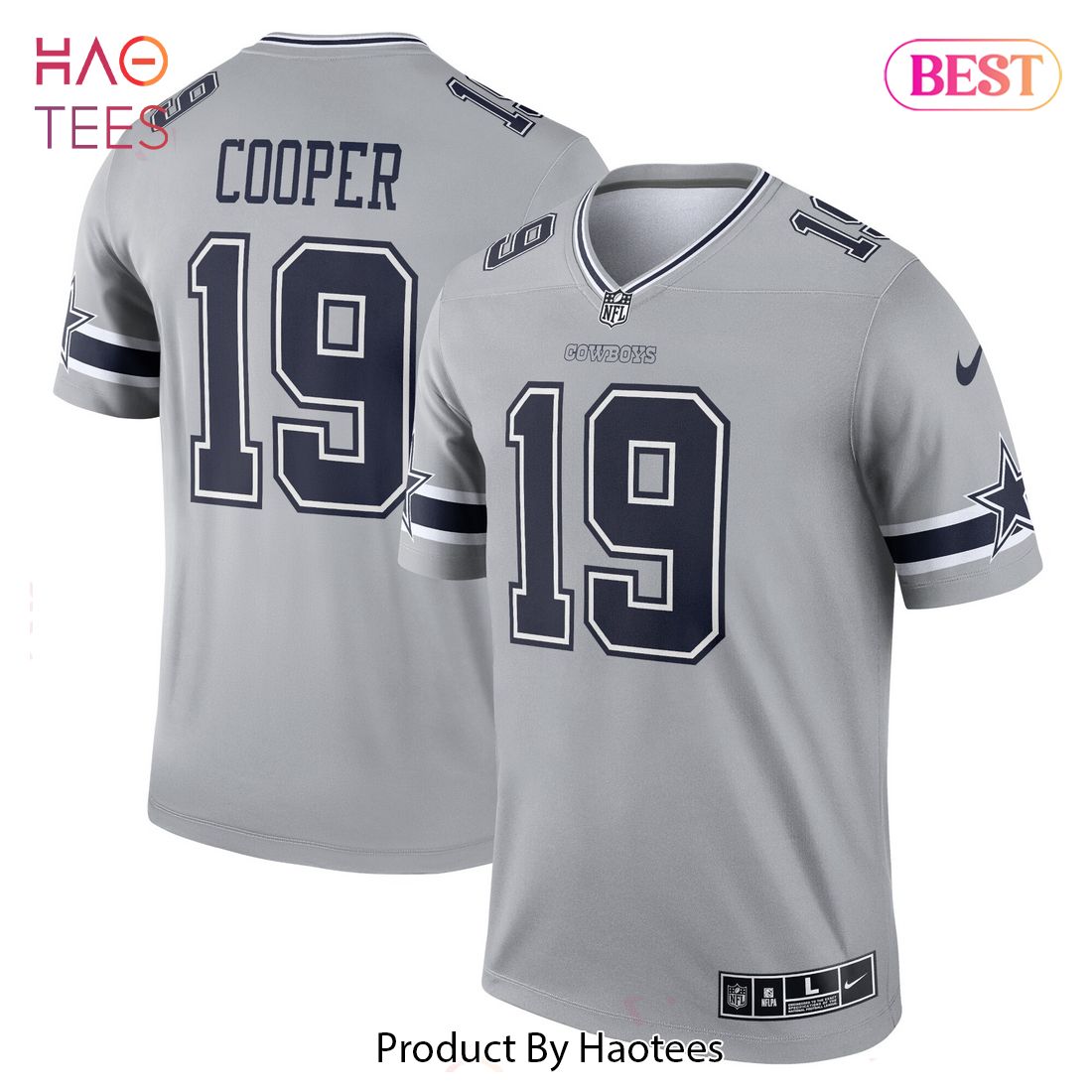 Amari Cooper Dallas Cowboys Nike Inverted Legend Jersey Gray