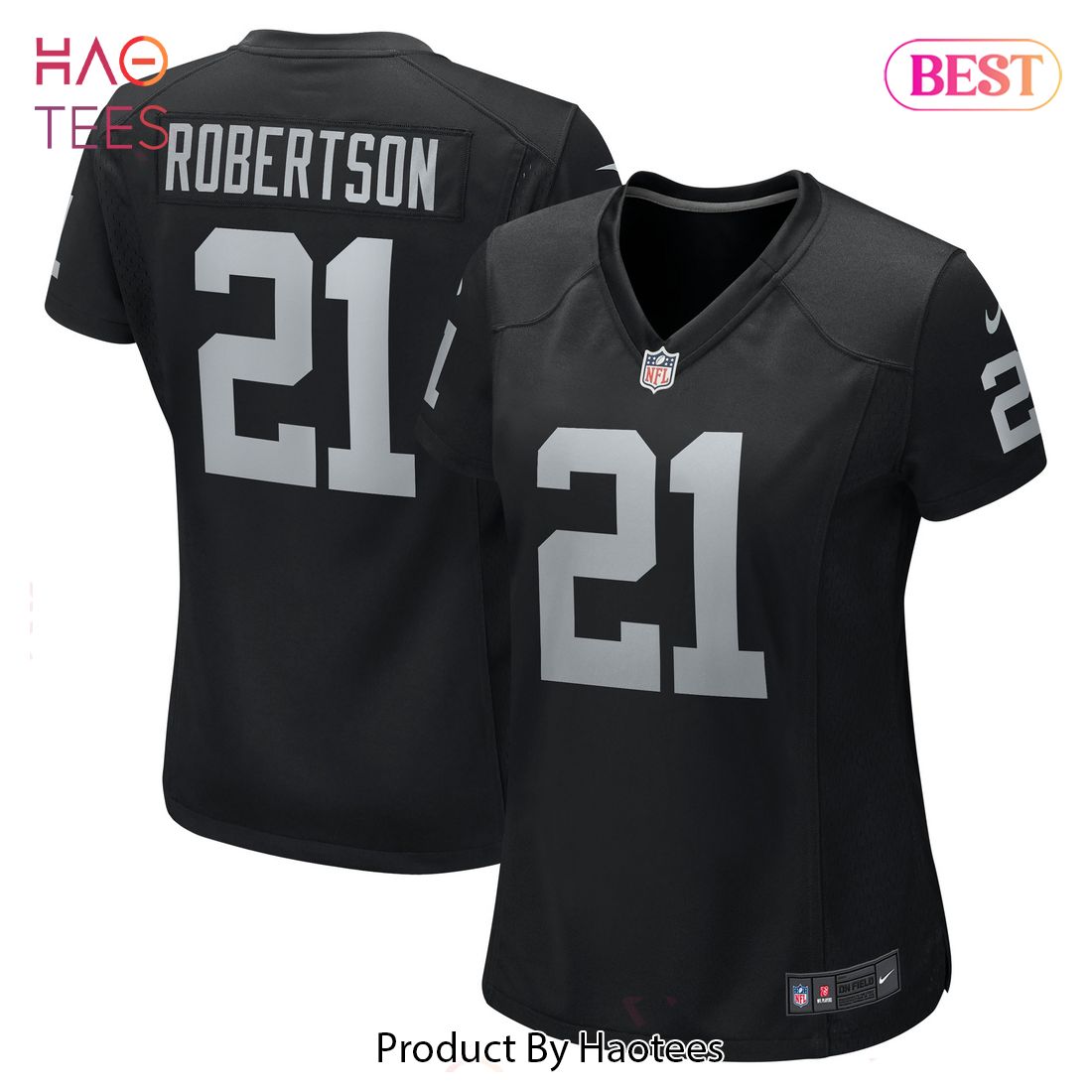 Amik Robertson Las Vegas Raiders Nike Women’s Team Game Jersey Black Luxury Store