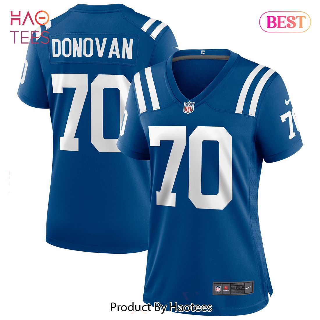 Art Donovan Indianapolis Colts Nike Women’s Game Retired Player Jersey Royal