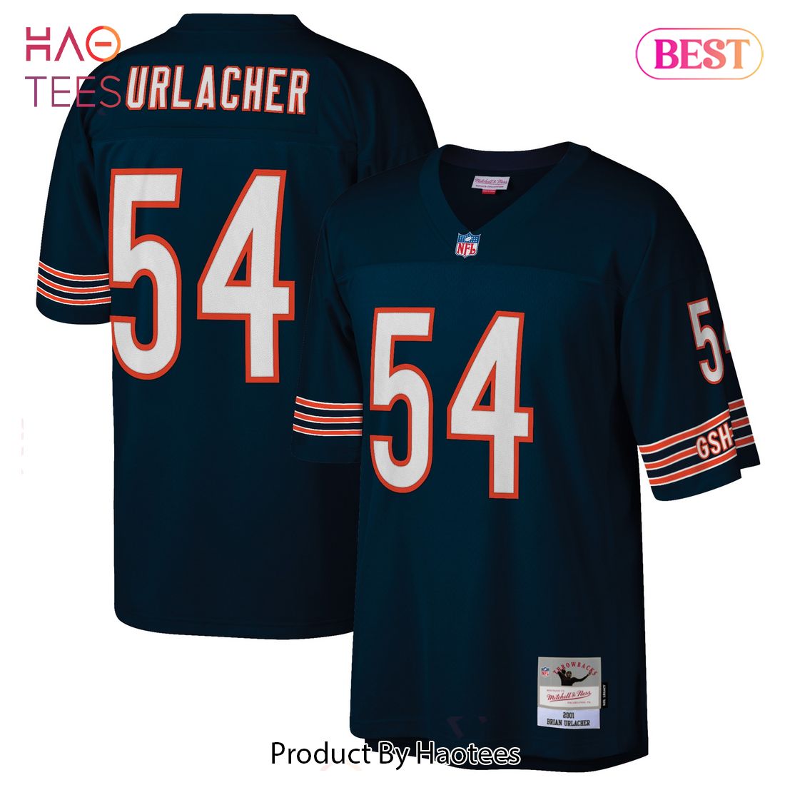 Brian Urlacher Chicago Bears Mitchell & Ness Retired Player Legacy Replica Jersey Navy
