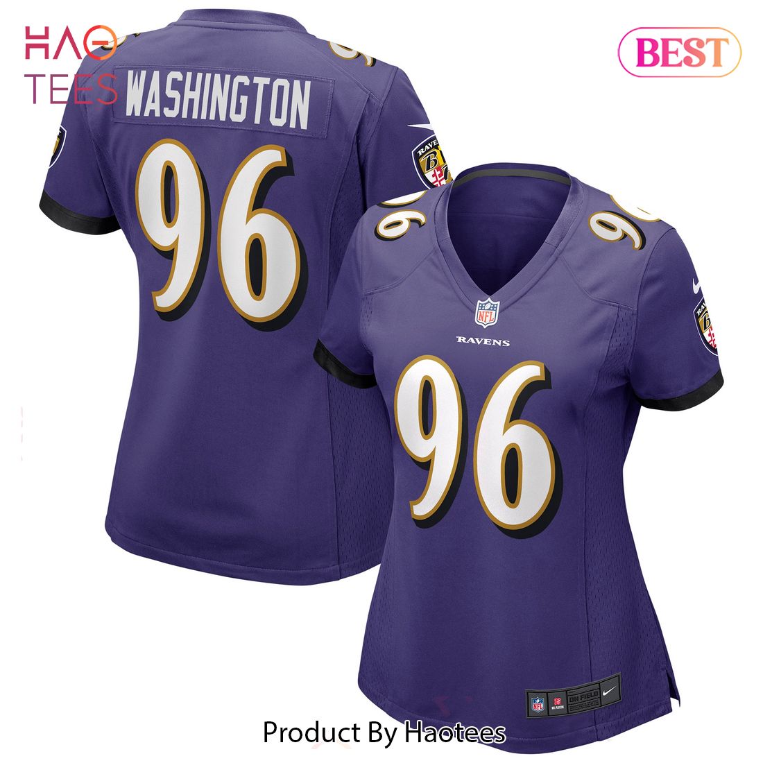 Broderick Washington Baltimore Ravens Nike Women’s Game Jersey Purple Luxury Store