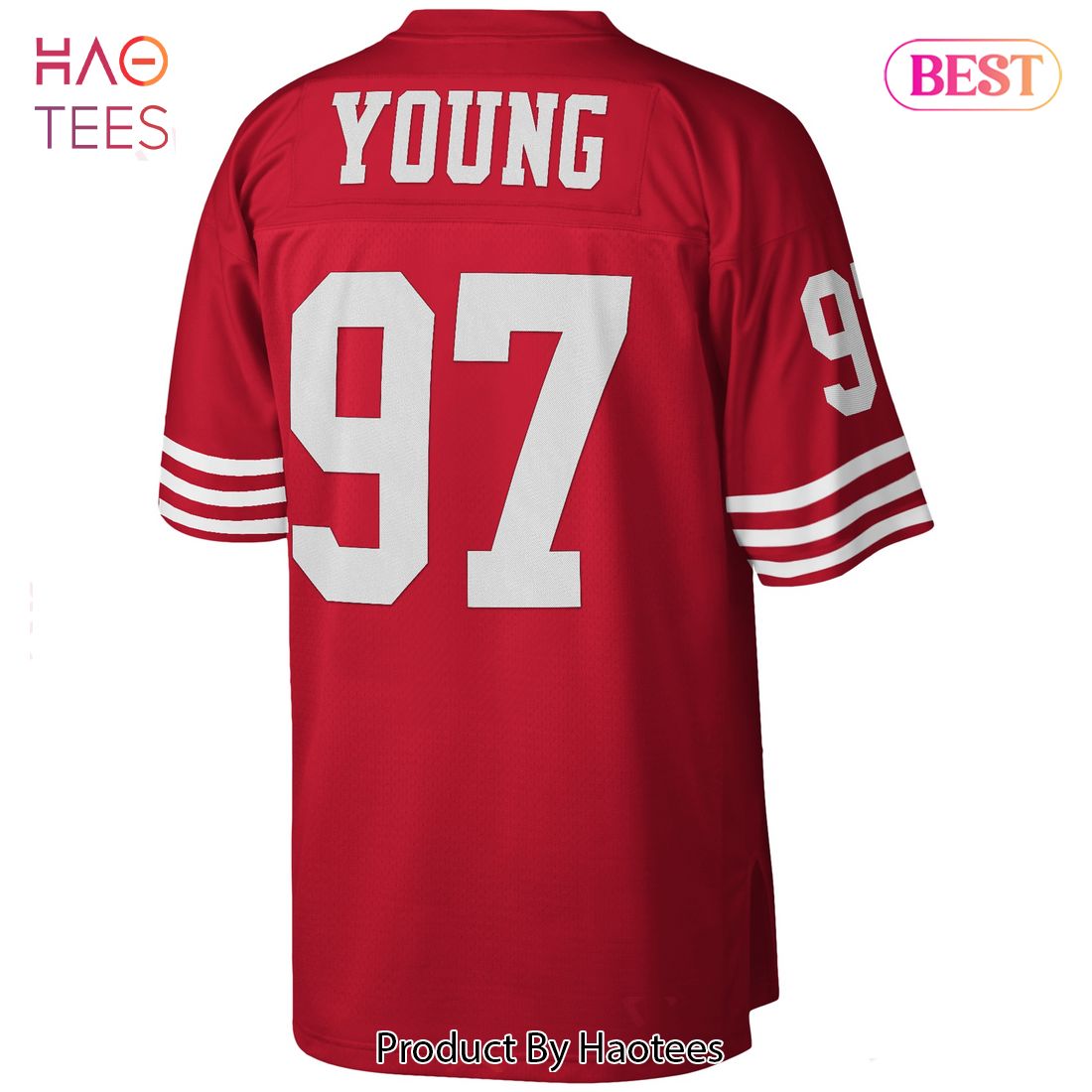 Bryant Young San Francisco 49ers Mitchell & Ness 1994 Legacy Replica Jersey Scarlet Bryant Young San Francisco 49ers Mitchell & Ness 1994 Legacy Replica Jersey Scarlet