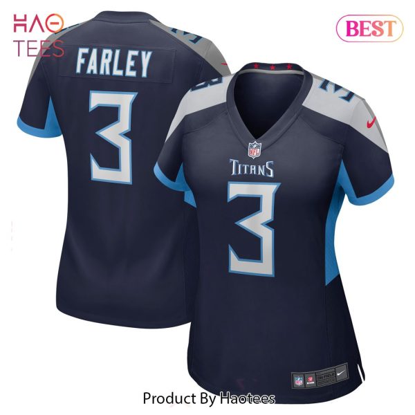 Caleb Farley Tennessee Titans Nike Women’s Game Jersey Navy