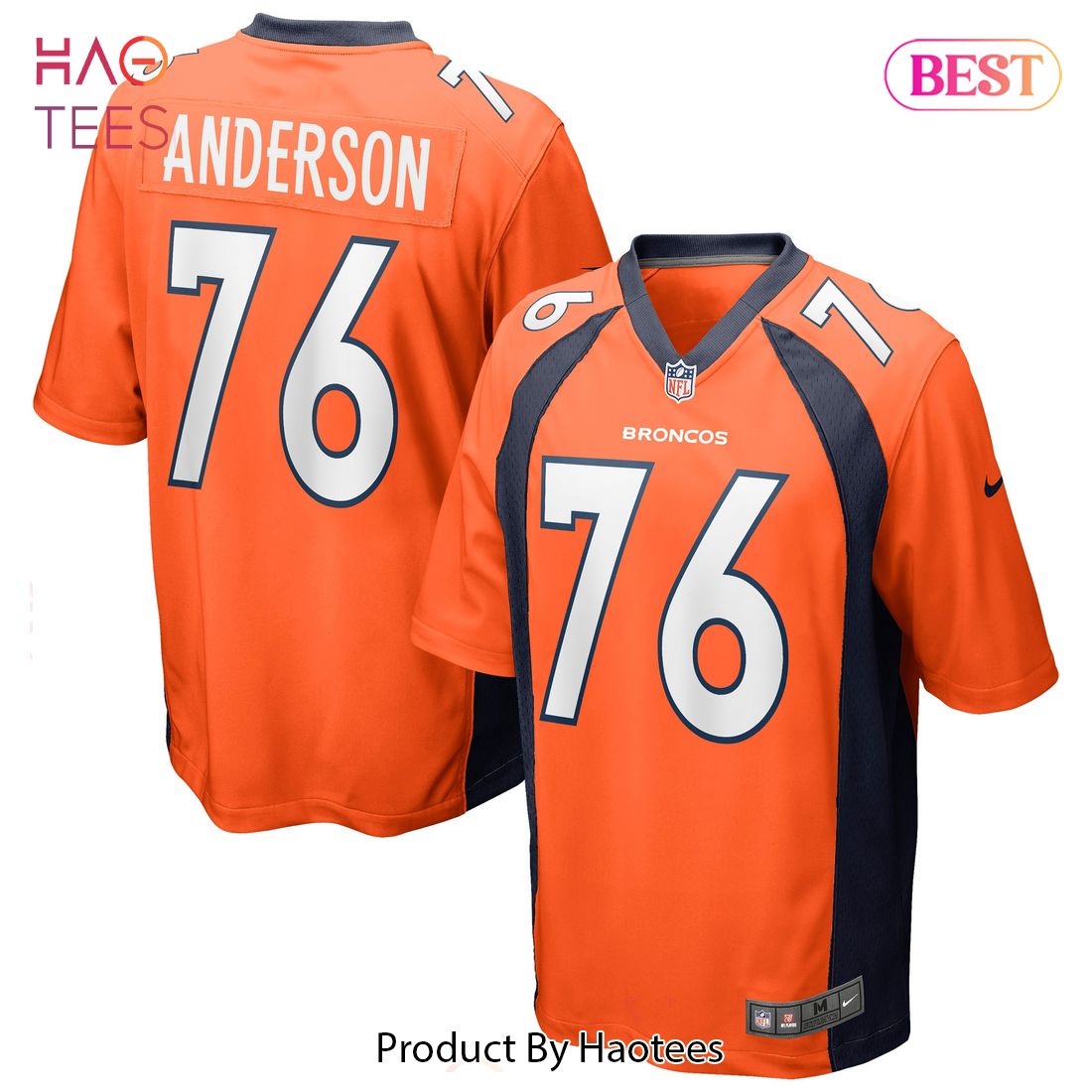 Calvin Anderson Denver Broncos Nike Game Jersey Orange Luxury Store