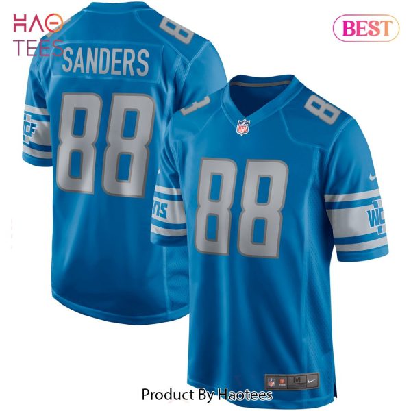 Charlie Sanders Detroit Lions Nike Game Retired Player Jersey Blue