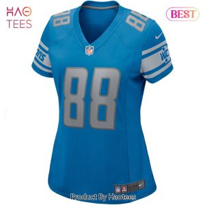 Charlie Sanders Detroit Lions Nike Women’s Game Retired Player Jersey Blue
