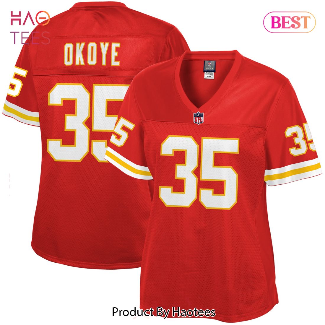 Christian Okoye Kansas City Chiefs NFL Pro Line Women’s Retired Player Jersey Red