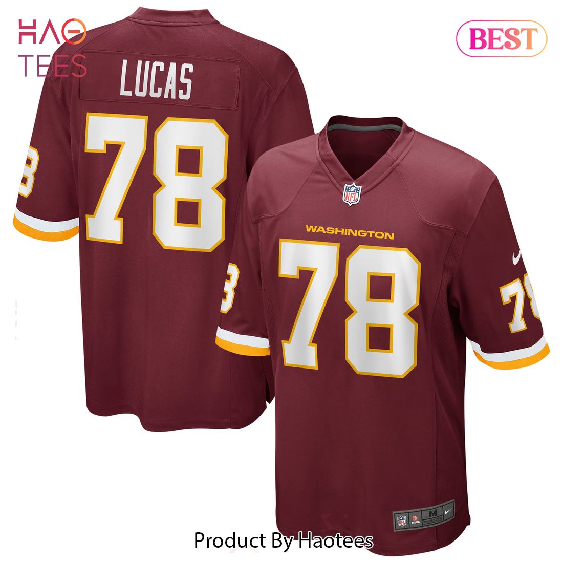 Cornelius Lucas Washington Football Team Nike Game Player Jersey Burgundy Luxury Store