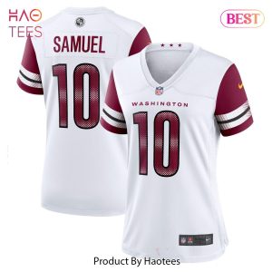 Curtis Samuel Washington Commanders Nike Women’s Away Game Player Jersey White Curtis Samuel Washington Commanders Nike Women’s Away Game Player Jersey White