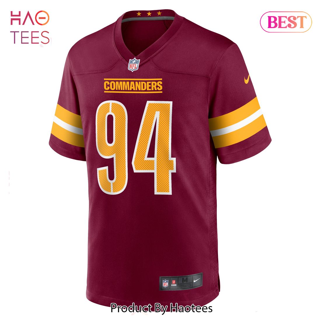 Da’Ron Payne Washington Commanders Nike Game Jersey Burgundy Luxury Store