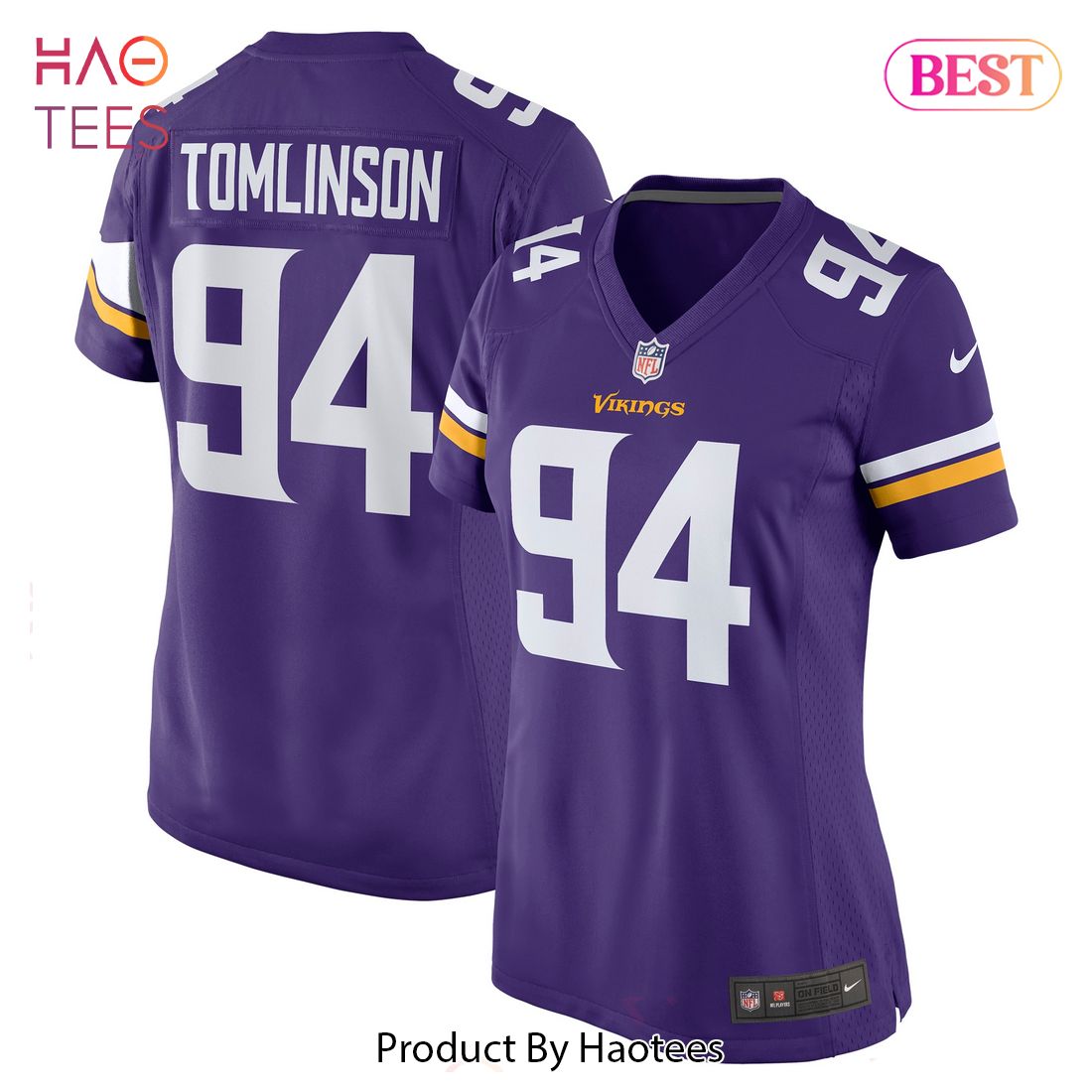 Dalvin Tomlinson Minnesota Vikings Nike Women’s Game Jersey Purple Luxury Store