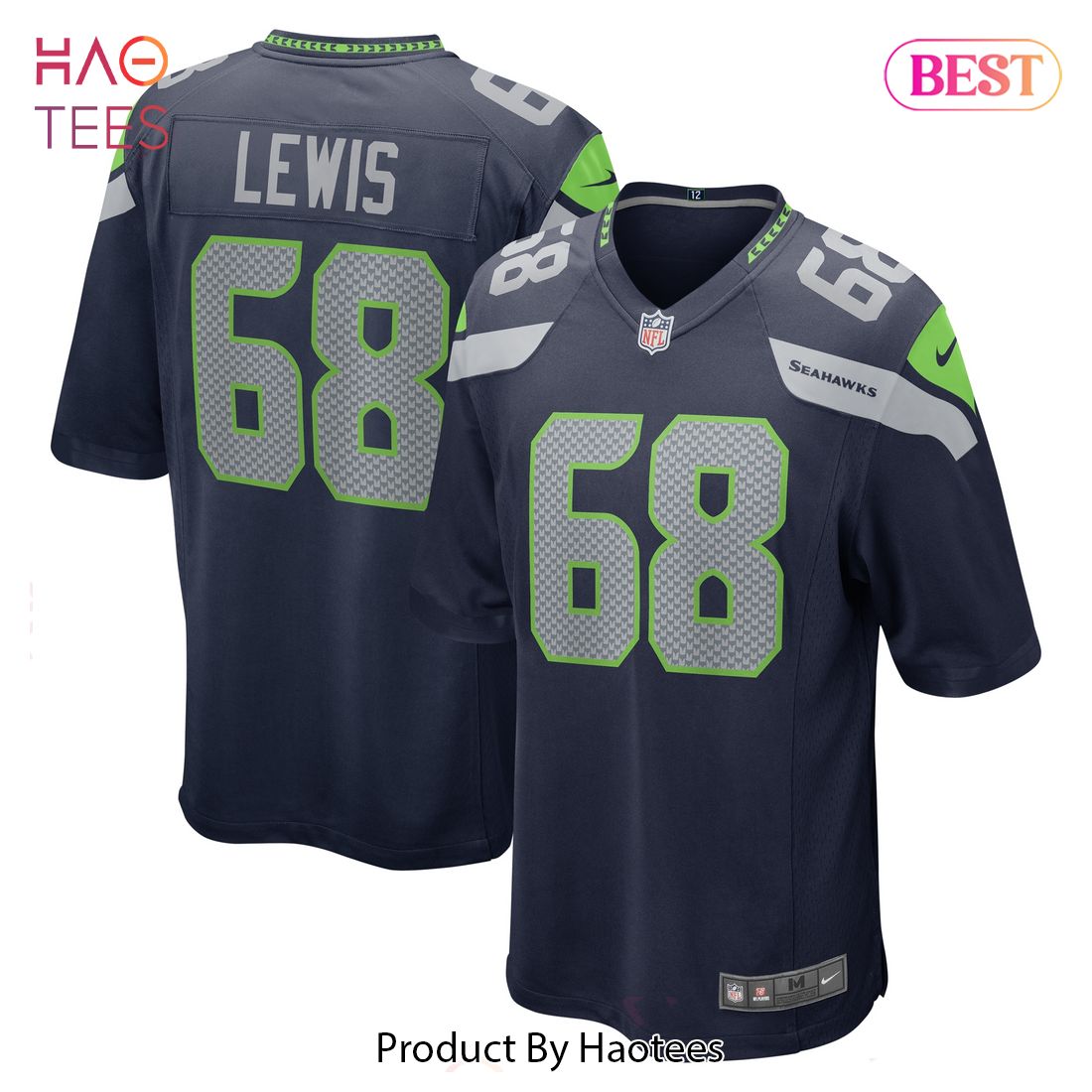 Damien Lewis Seattle Seahawks Nike Game Jersey College Navy Luxury Store