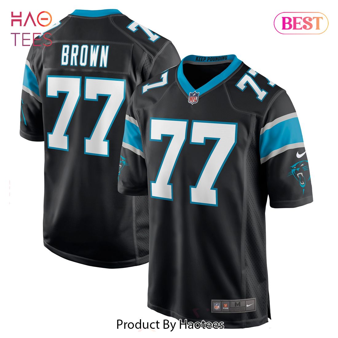 Deonte Brown Carolina Panthers Nike Game Player Jersey Black