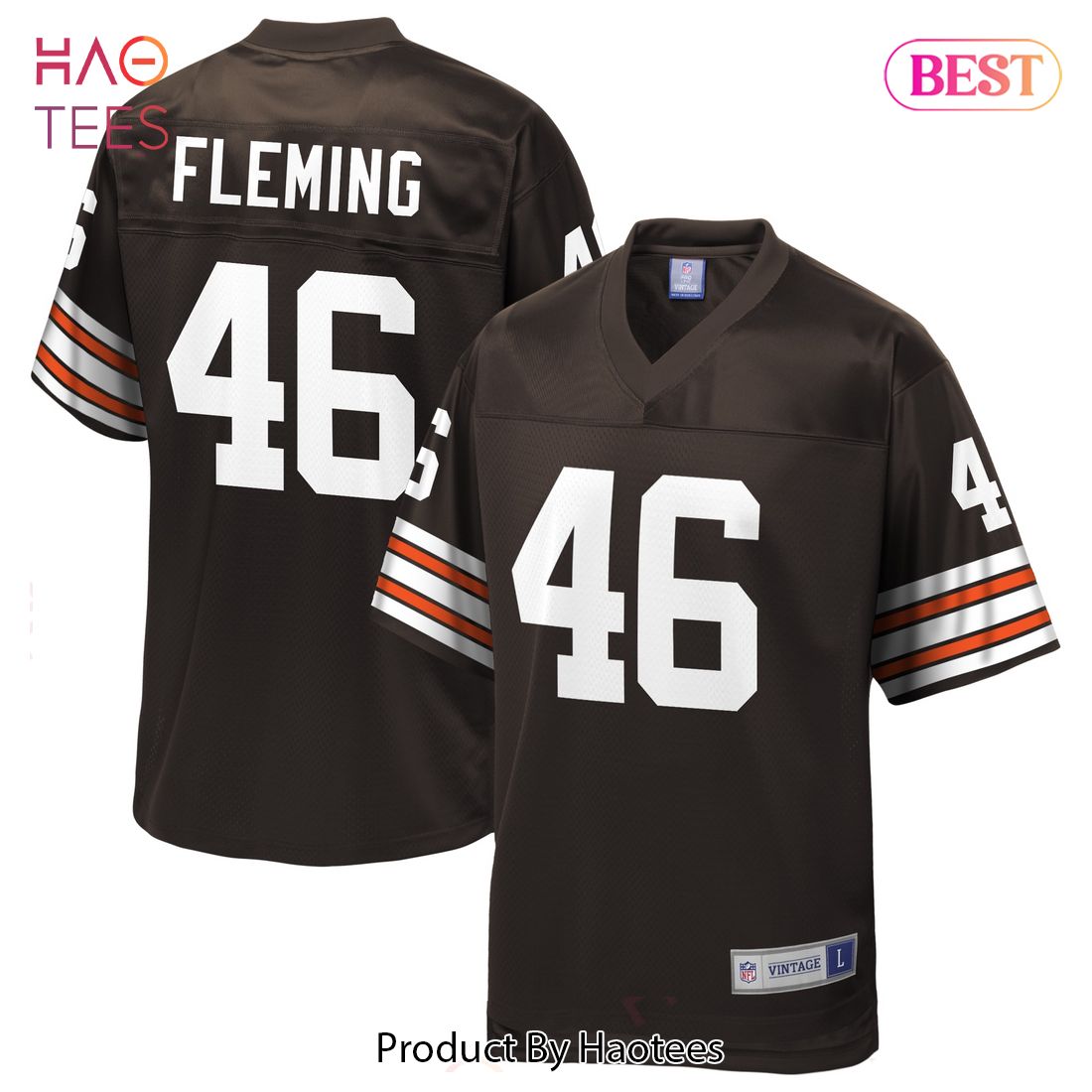 Don Fleming Cleveland Browns NFL Pro Line Retired Player Jersey Brown Don Fleming Cleveland Browns NFL Pro Line Retired Player Jersey Brown