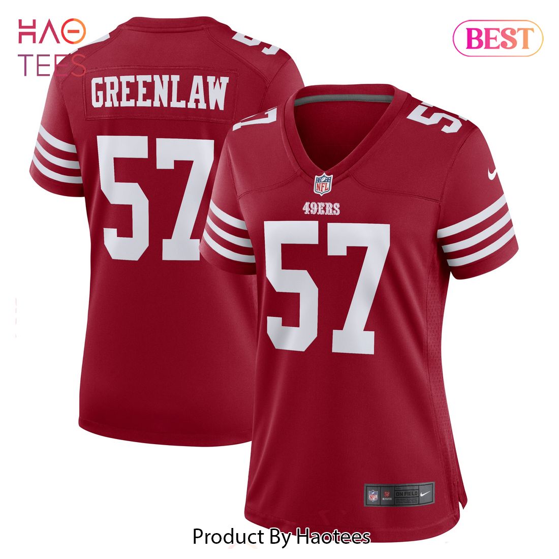 Dre Greenlaw San Francisco 49ers Nike Women’s Home Game Player Jersey Scarlet