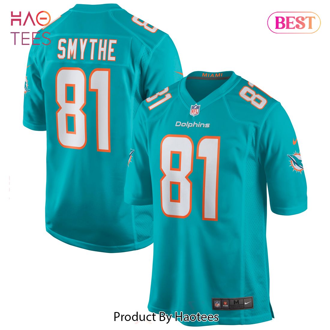 Durham Smythe Miami Dolphins Nike Game Jersey Aqua Luxury Store