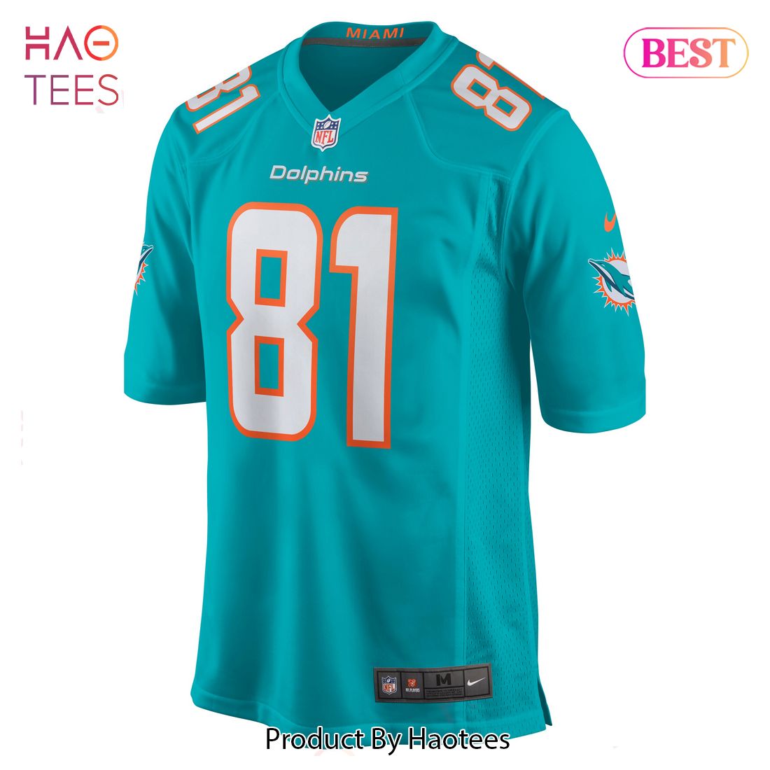 Durham Smythe Miami Dolphins Nike Game Jersey Aqua Luxury Store