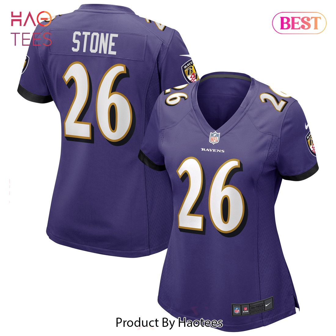 Geno Stone Baltimore Ravens Nike Women’s Game Jersey Purple