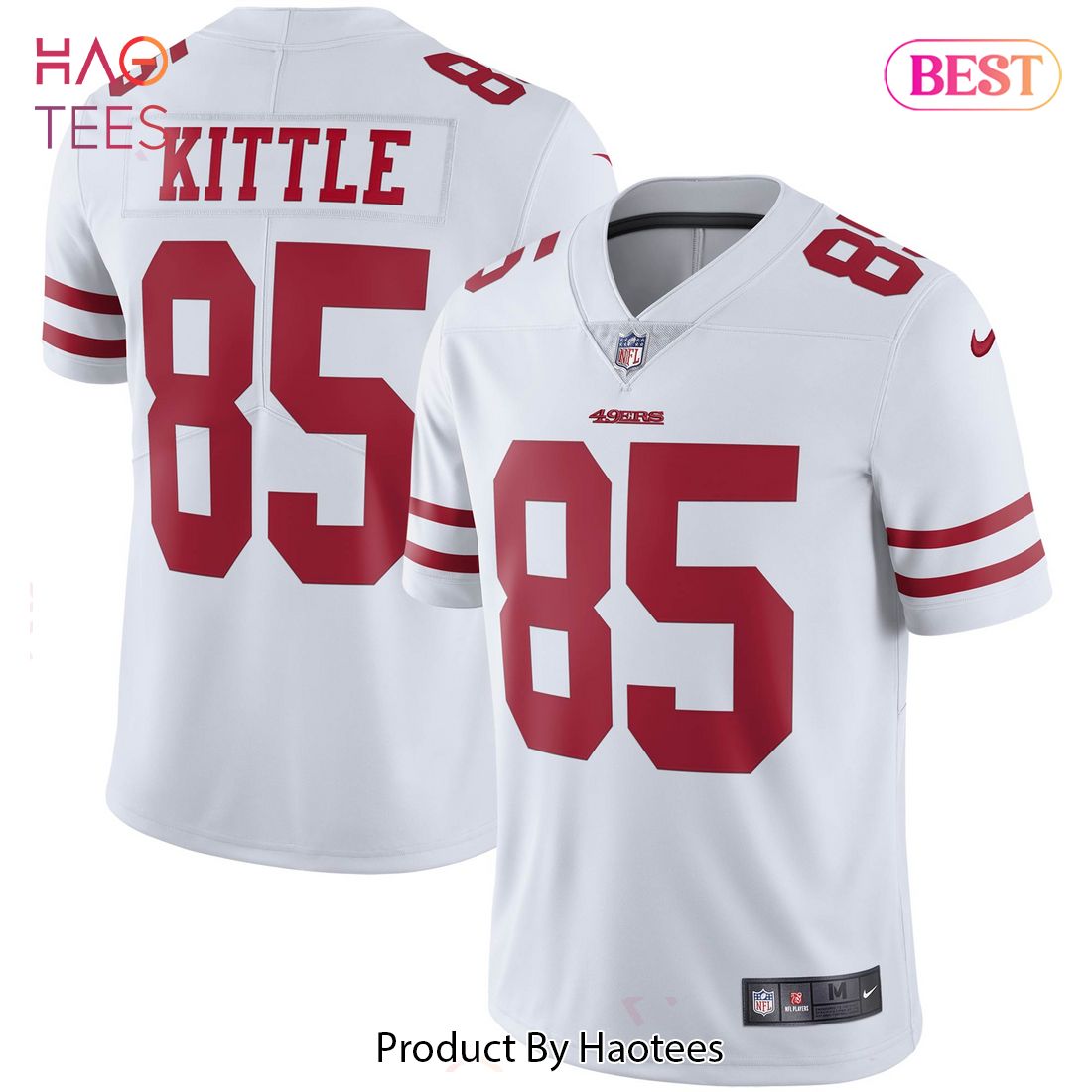 George Kittle San Francisco 49ers Nike Vapor Limited Player Jersey White