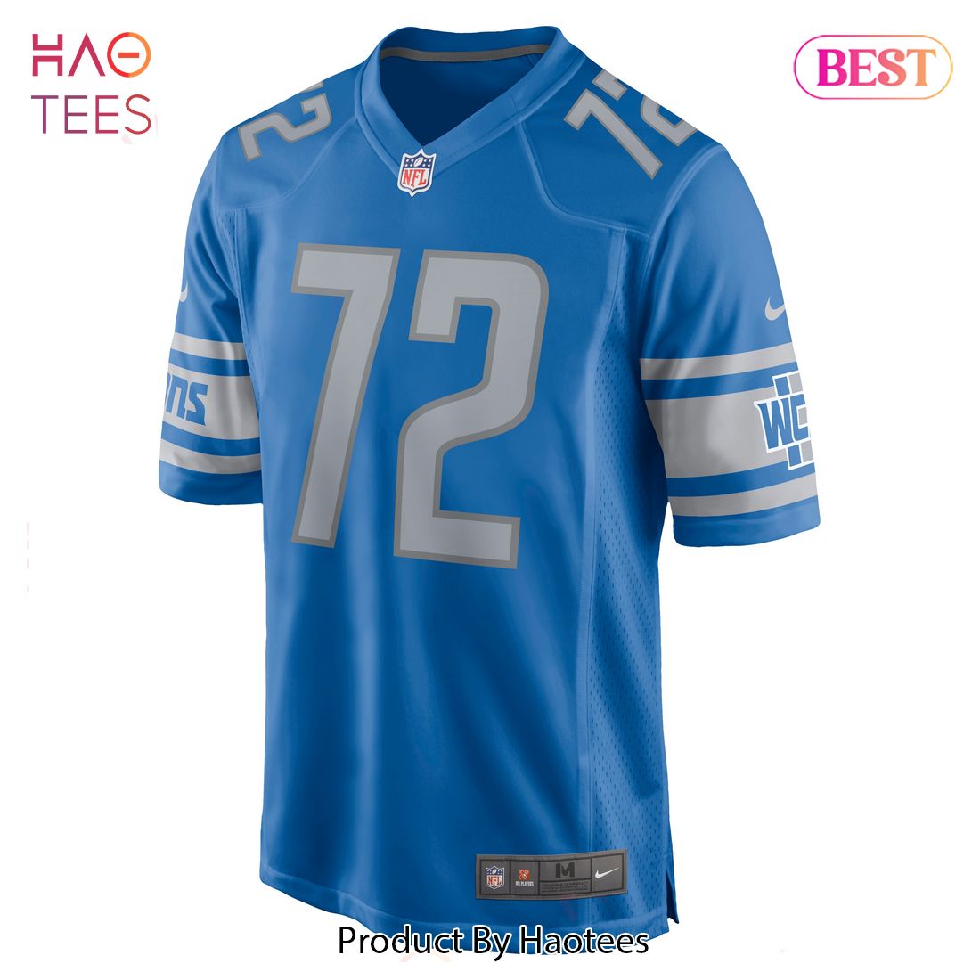 Halapoulivaati Vaitai Detroit Lions Nike Game Jersey Blue Luxury Store