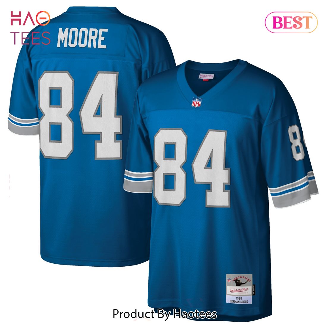 Herman Moore Detroit Lions Mitchell & Ness Retired Player Legacy Replica Jersey Blue