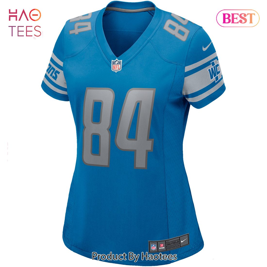 Herman Moore Detroit Lions Nike Women's Game Retired Player Jersey Blue