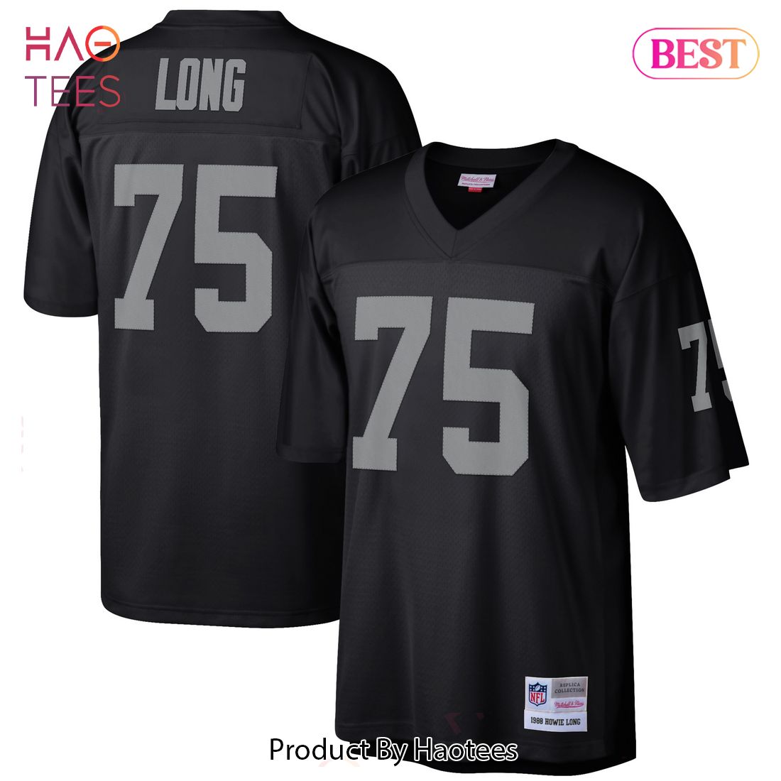 Howie Long Las Vegas Raiders Mitchell & Ness Retired Player Legacy Replica Jersey Black