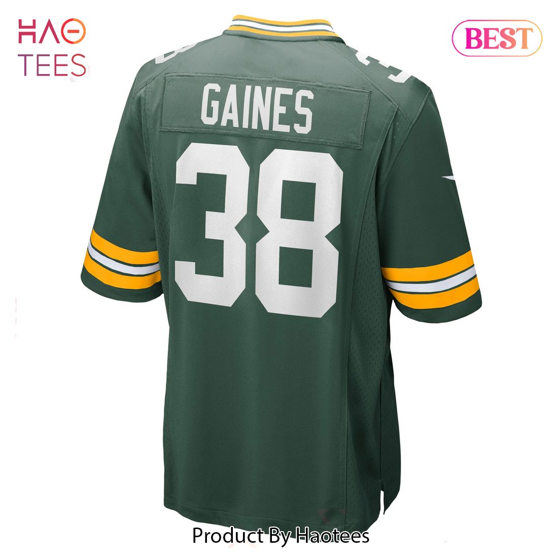 Innis Gaines Green Bay Packers Nike Game Jersey Green