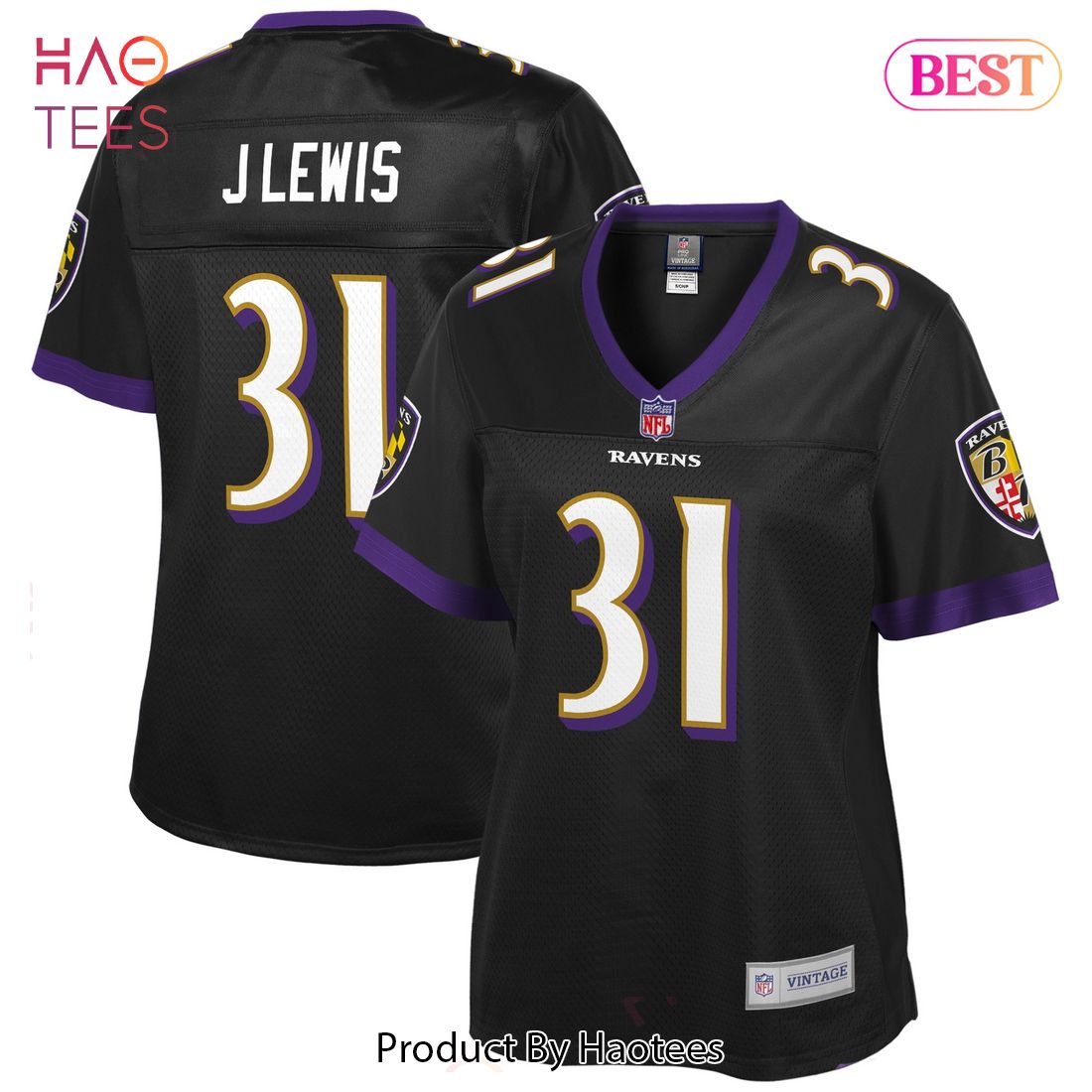 Jamal Lewis Baltimore Ravens NFL Pro Line Women’s Retired Player Jersey Black
