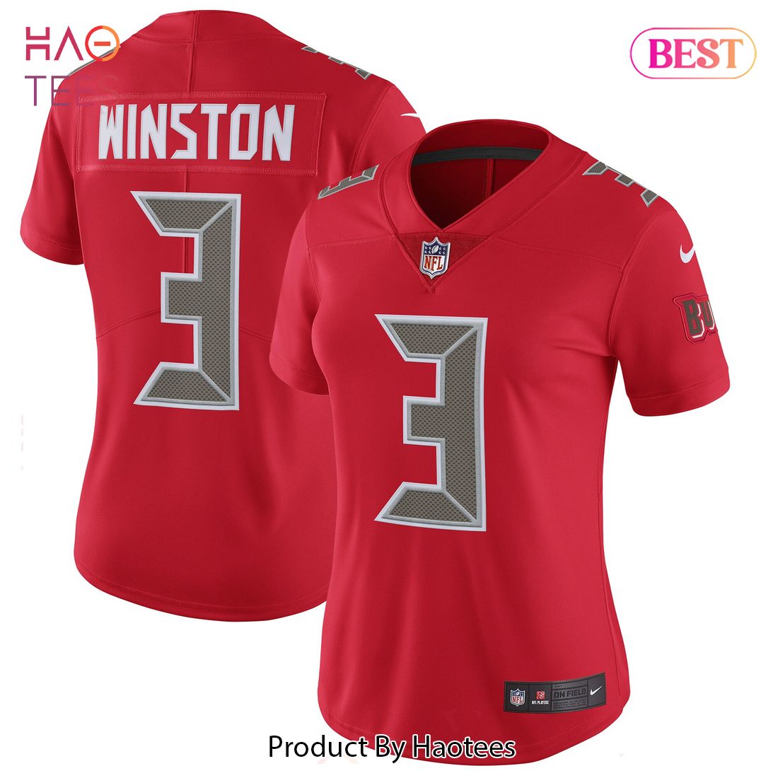 Jameis Winston Tampa Bay Buccaneers Nike Women’s Finished Color Rush Limited Jersey Red