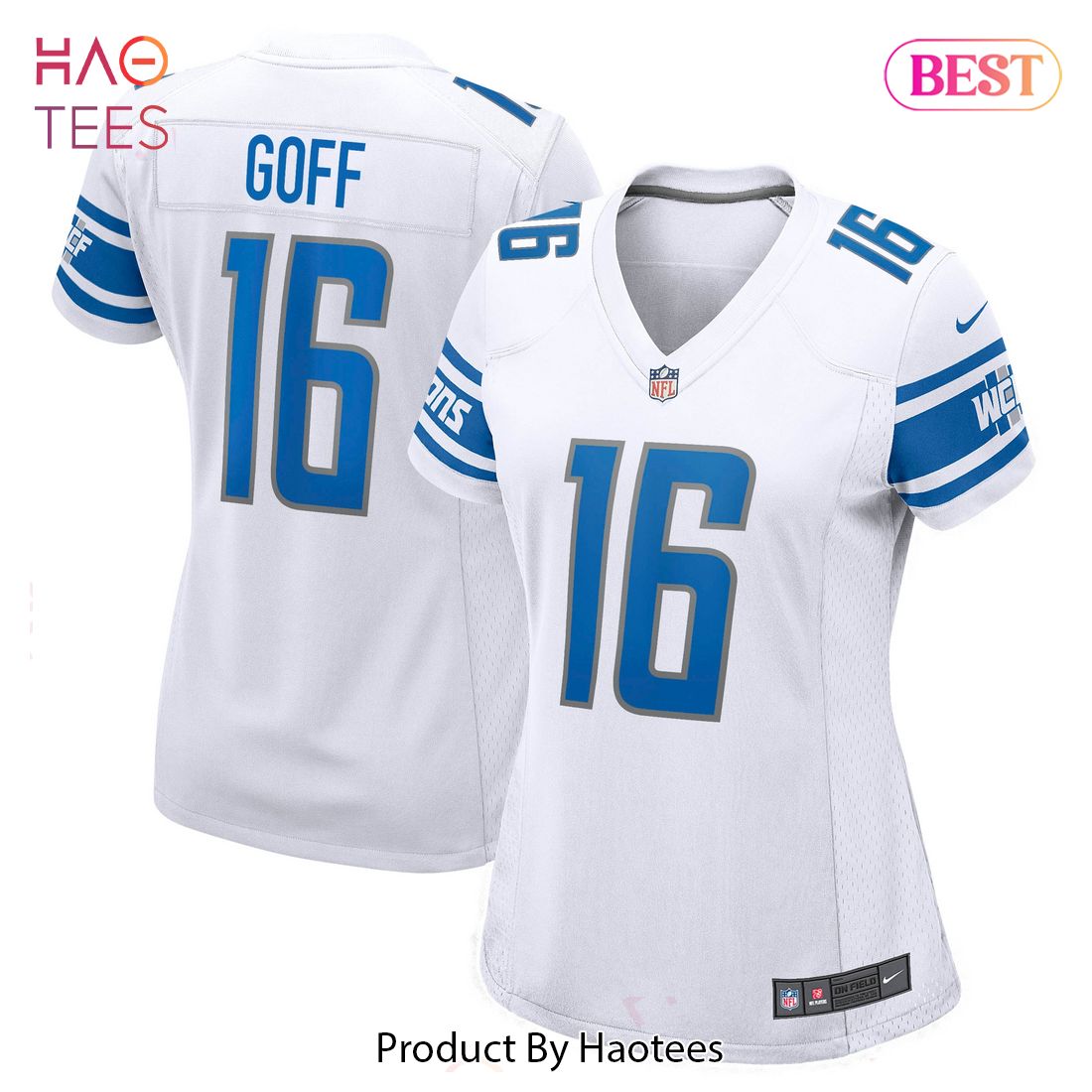 Jared Goff Detroit Lions Nike Women’s Game Jersey White