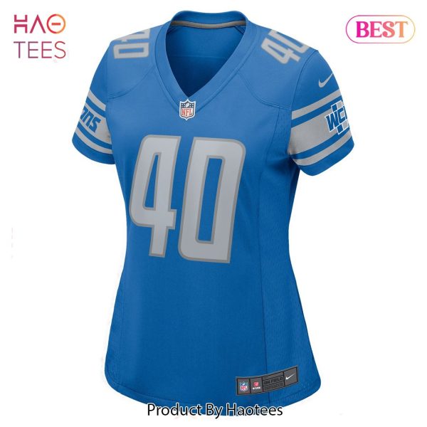 Jarrad Davis Detroit Lions Nike Women’s Player Game Jersey Blue