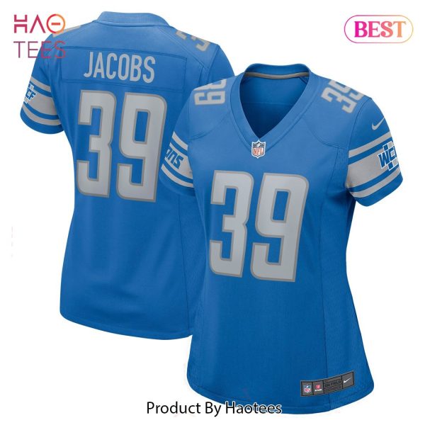Jerry Jacobs Detroit Lions Nike Women’s Game Jersey Blue