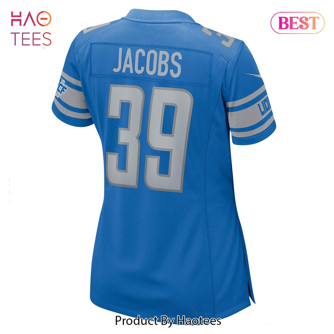 Jerry Jacobs Detroit Lions Nike Women's Game Jersey Blue