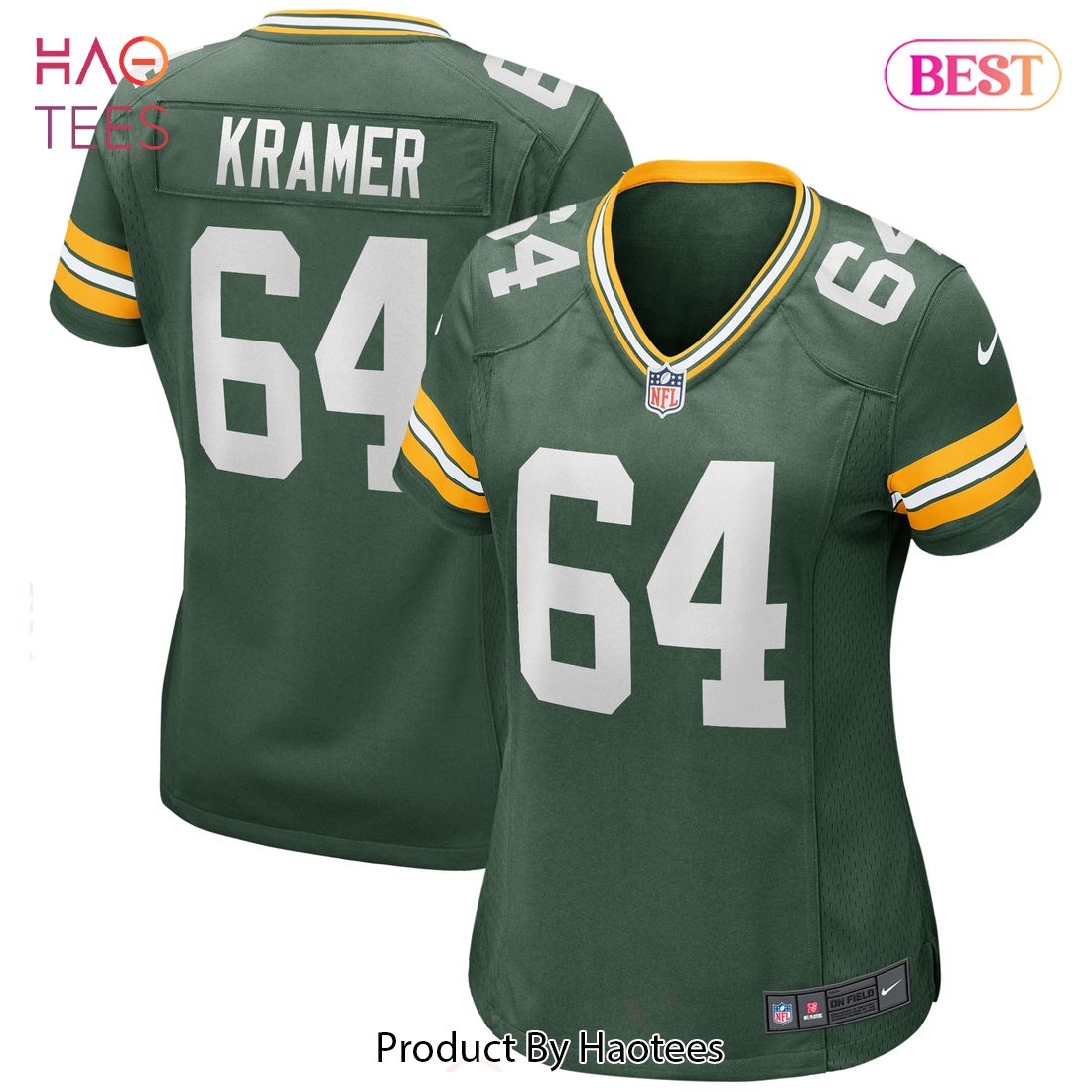 Jerry Kramer Green Bay Packers Nike Women’s Game Retired Player Jersey Green