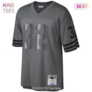 Jim Brown Cleveland Browns Mitchell & Ness 1963 Retired Player Metal Legacy Jersey Charcoal