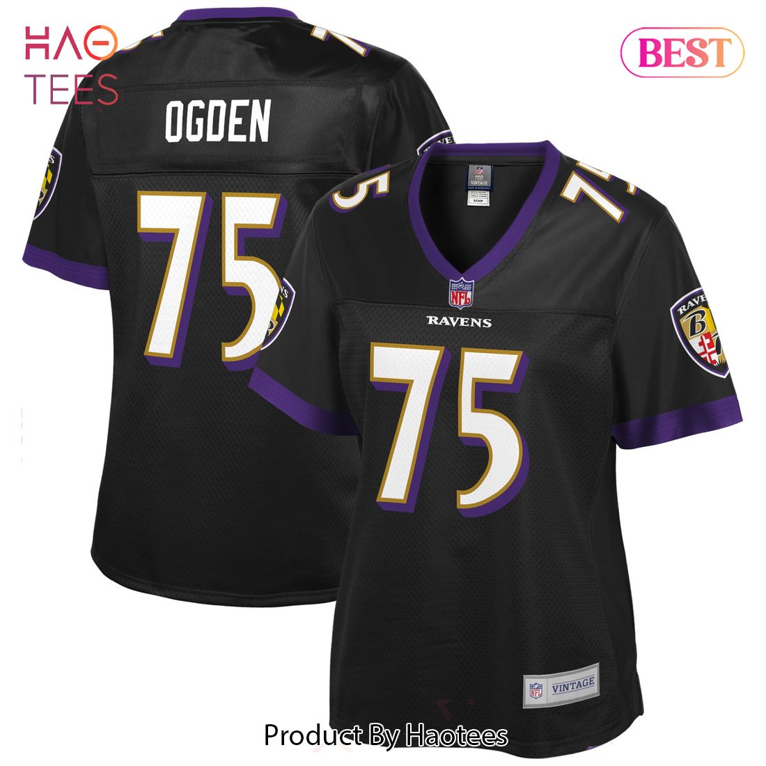 Jonathan Ogden Baltimore Ravens NFL Pro Line Women’s Retired Player Jersey Black