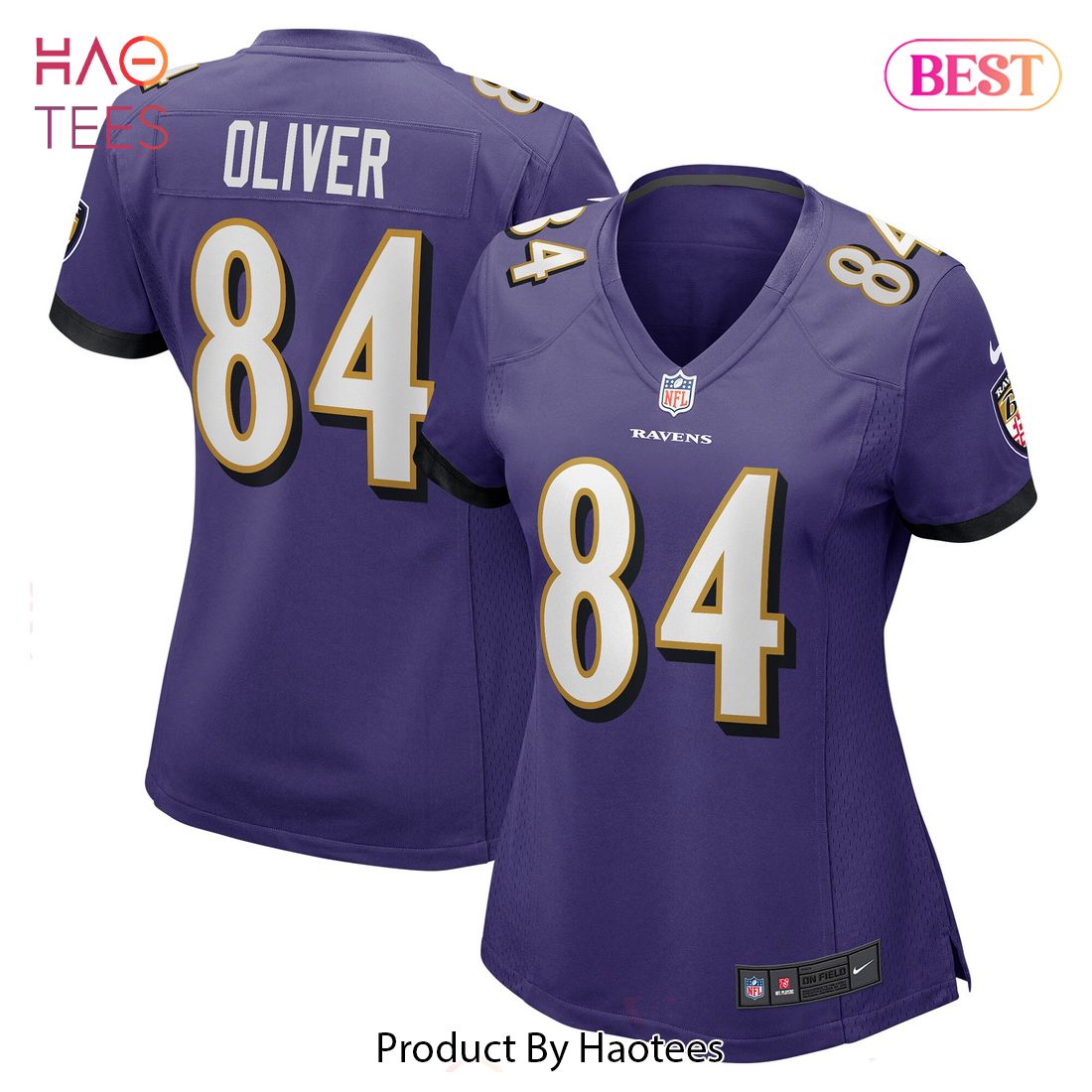 Josh Oliver Baltimore Ravens Nike Women’s Game Jersey Purple
