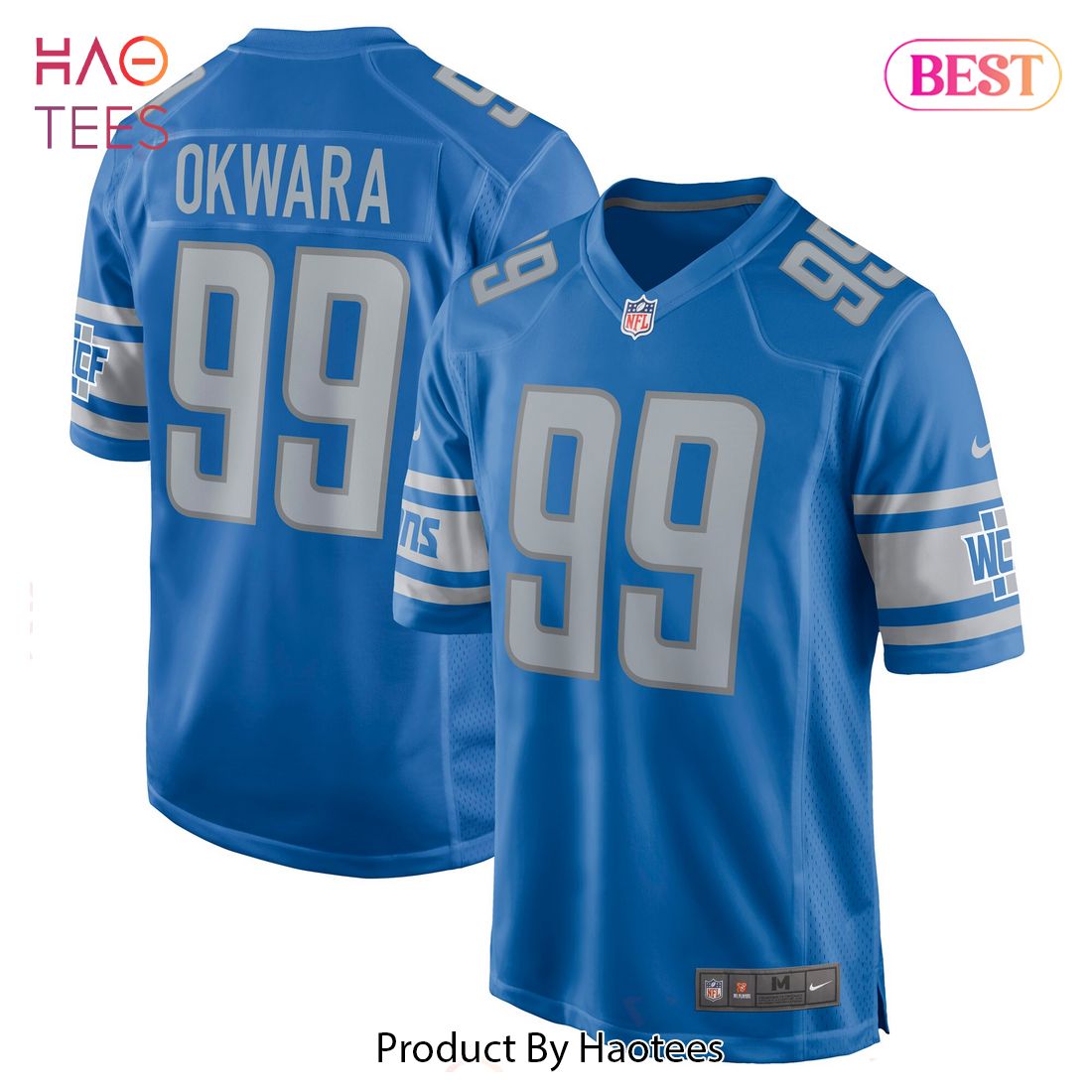 Julian Okwara Detroit Lions Nike Game Player Jersey Blue Luxury Store