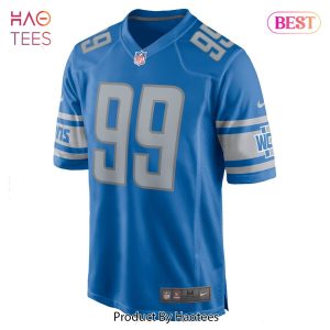 Julian Okwara Detroit Lions Nike Game Player Jersey Blue