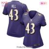 Justice Hill Baltimore Ravens Nike Women’s Game Jersey Purple
