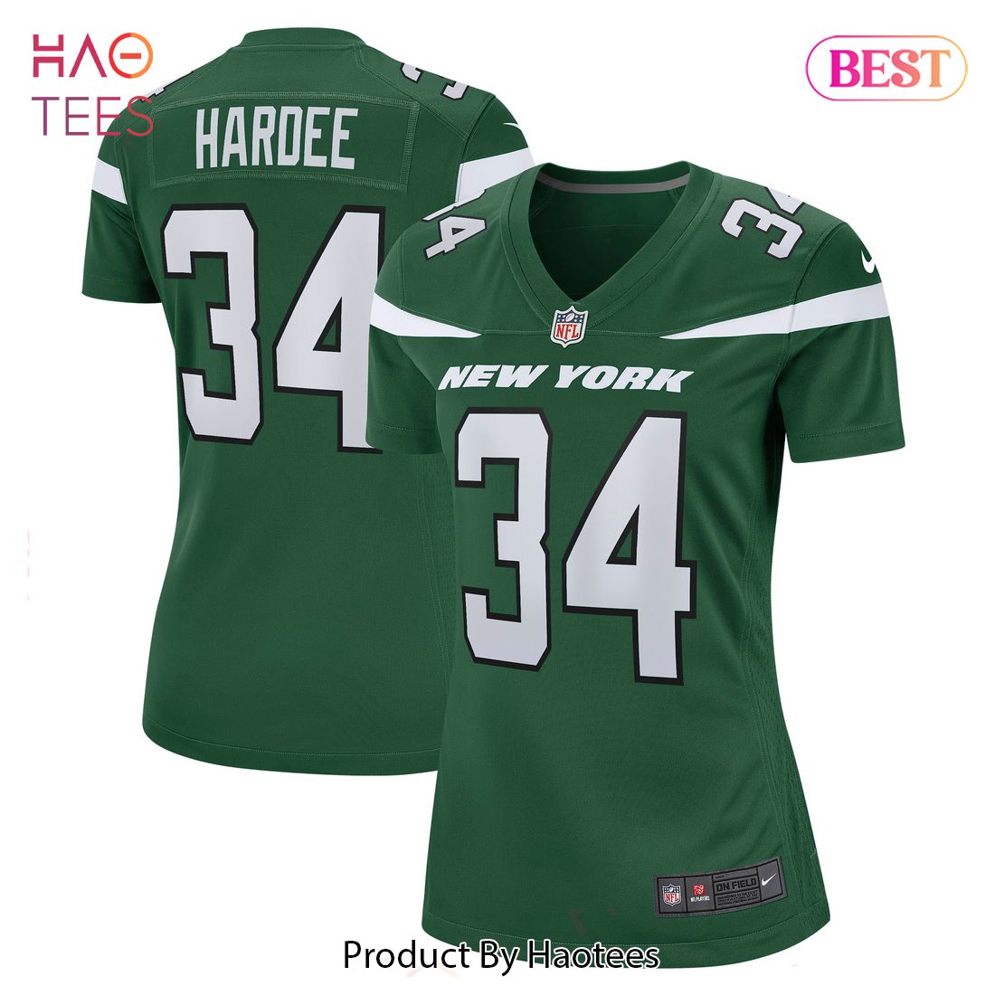 Justin Hardee New York Jets Nike Women’s Game Jersey Gotham Green