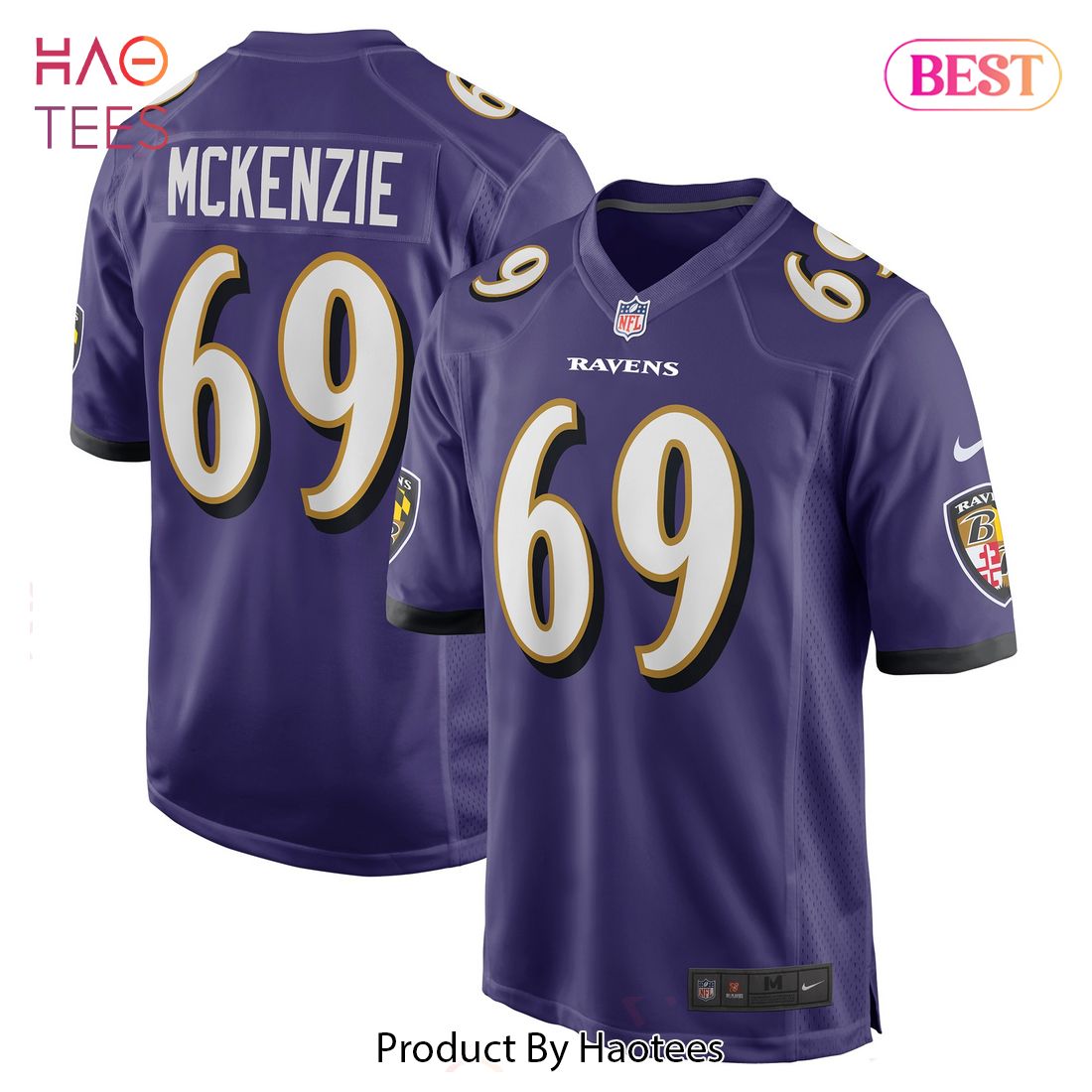 Kahlil McKenzie Baltimore Ravens Nike Game Jersey Purple