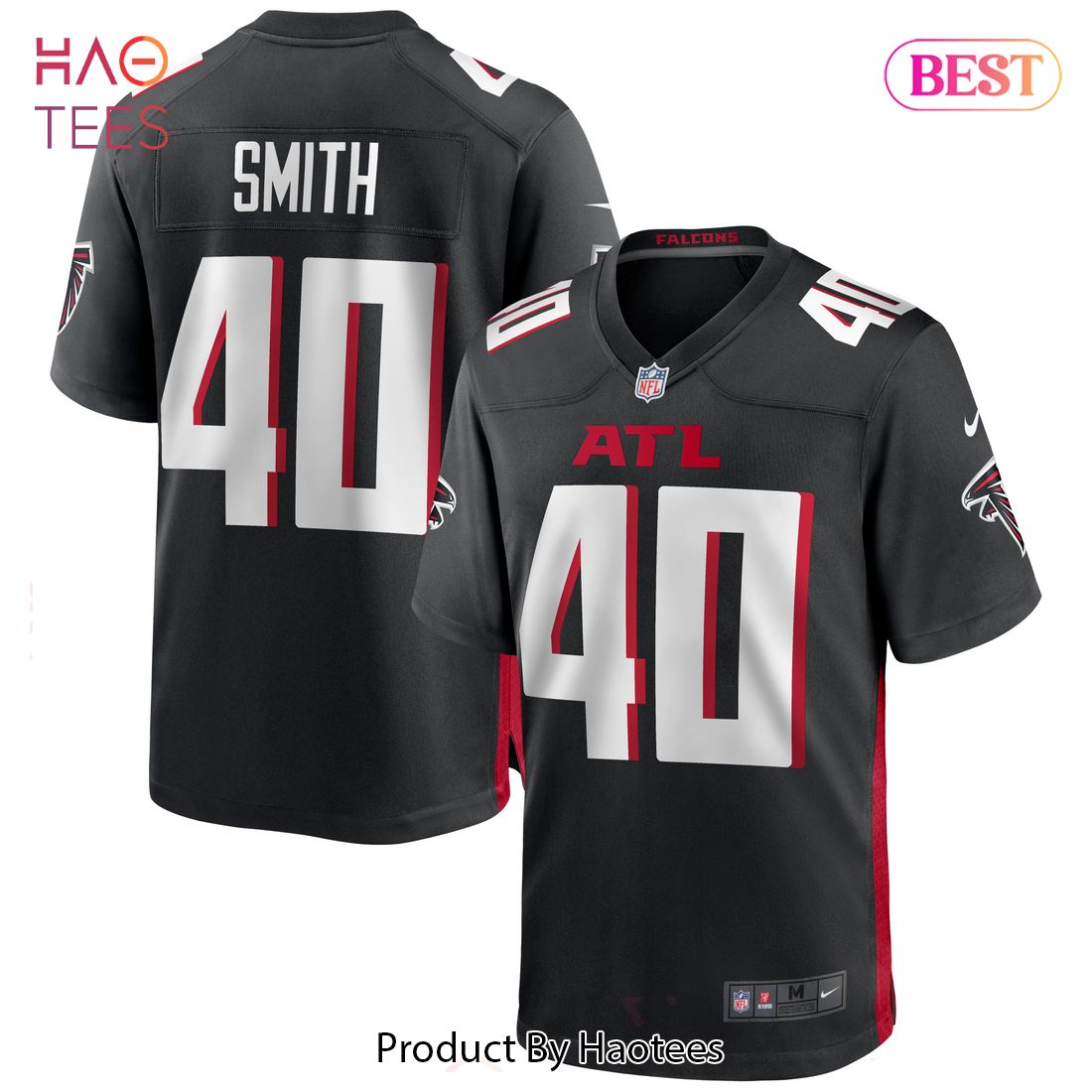 Keith Smith Atlanta Falcons Nike Game Jersey Black