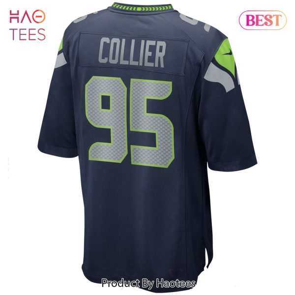 L.J. Collier Seattle Seahawks Nike Game Player Jersey College Navy