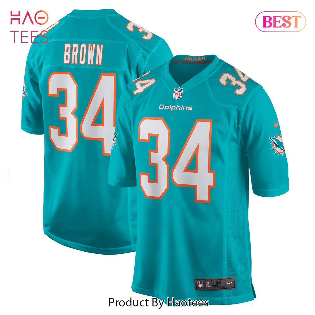 Malcolm Brown Miami Dolphins Nike Game Jersey Aqua